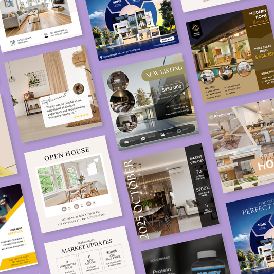 Elegant Real Estate Social Media Template Collection