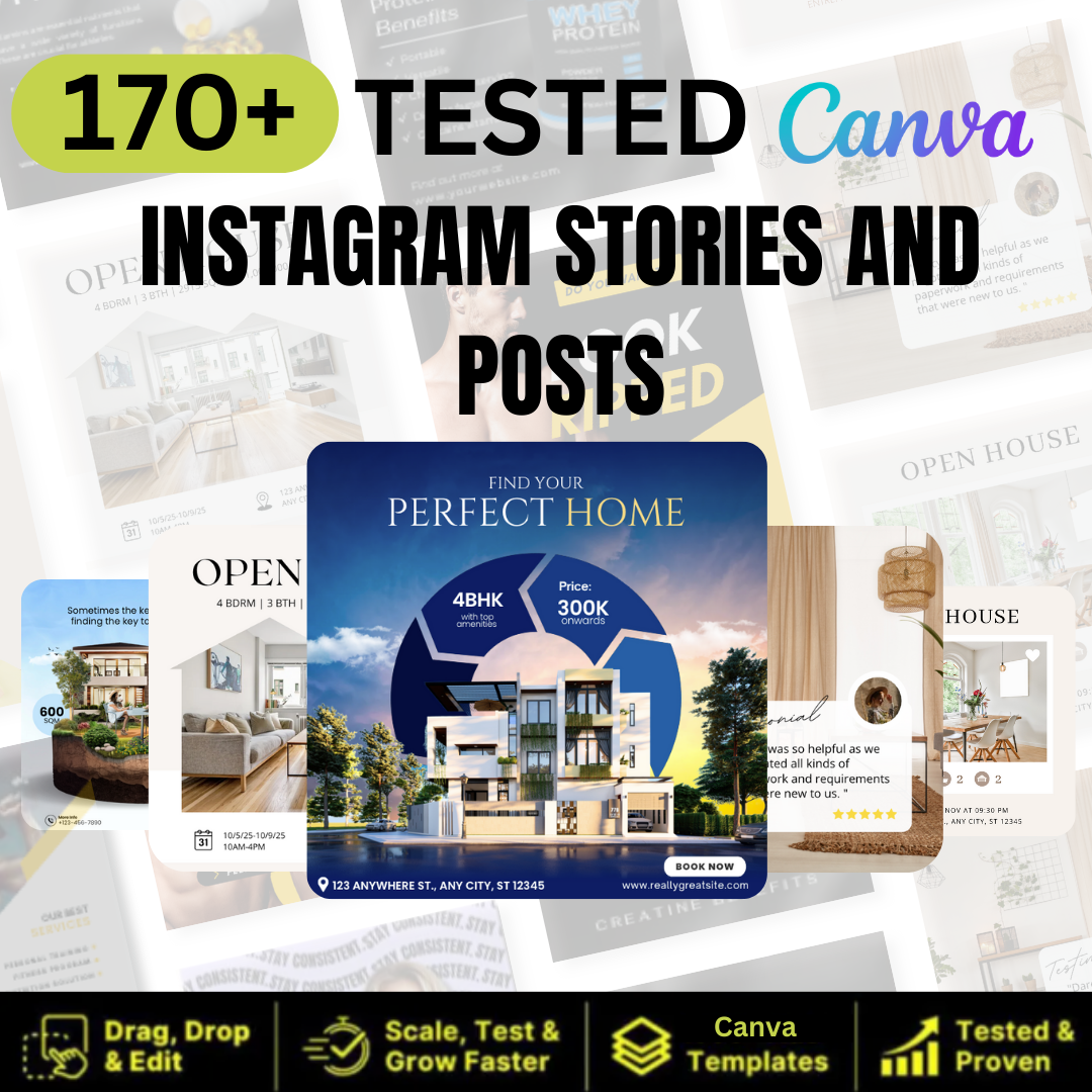 Elegant Real Estate Social Media Template Collection